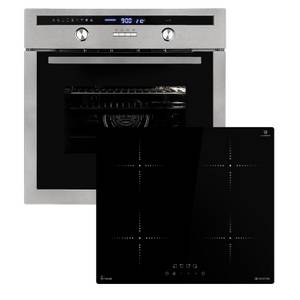 KKT KOLBE Backofen-Set  Backofen und Induktionskochfeld SET8013IH859RL, mit 2-fach Teleskopauszug, 60cm Einbau-Backofen EB8013ED + 59cm Induktionskochfeld IH85900RL 