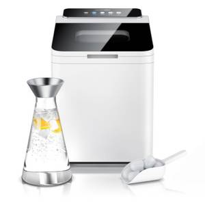 Brandson Eiswürfelmaschine, 105 W, 2,4 Liter Eiswürfelbereiter, 9 Eiswürfel in 9 Minuten 