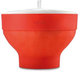 Lekue Lékué Popcorn Maker 20 x 14,5 cm 2,8 l rot Mikrowellengeschirr