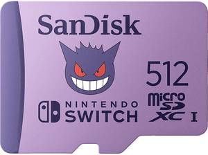  SANDISK Pokémon™ Gengar microSD™-Karte 512 GB, Flash-Speicherkarte, Lila 