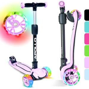 Apollo Kinderscooter - KidsPro4 - klappbarer LED 3-Rad-Roller 