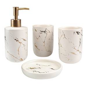 jti Badezimmerset in 4 Teilen - Weiß 