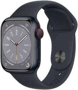 Apple Watch Series 8 GPS 41mm Aluminium Mitternacht Sportarmband Mitternacht iOS Smartwatch