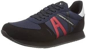 Armani Exchange Rio (XUX017) dark blue/red Low-Top-Sneaker