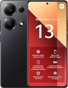  Xiaomi Redmi Note 13 Pro Smartphone, 8+256GB Handy ohne Vertrag, Schwarz 