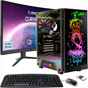 Hyrican MegaDeal Gaming-PC-Set Rockstar PC-Komplettsystem (32