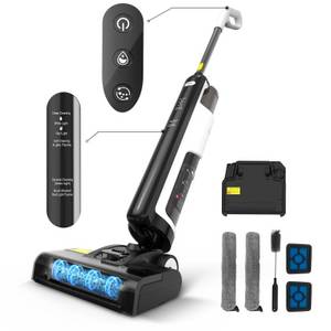 Redkey Akku-Hand-und Stielstaubsauger P9, 350,00 W, 8 in 1 Staubsauger kabellos, 30KPa Akku Staubsauger mit LED-Bürste, 2600 mAh Wechselakku,Duale HEPA-Filtration, Wandhalterung 
