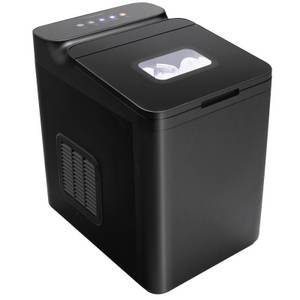 KOMFOTTEU Eismaschine Eiswürfelzubereiter, 1,50 l, 112,00 W, 12kg/24H, 9 Würfel in 6 Min 