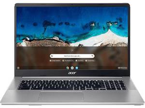  ACER 317 (CB317-1H-C7H8), Chromebook mit 17,3 Zoll Display, Intel® Celeron® Prozessor, 4 GB RAM, 128 eMMC, Intel UHD Grafik, Silber 