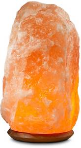HIMALAYA SALT DREAMS Salzkristall-Tischlampe »Rock«, E14, 1 St., Warmweiß, Handgefertigt aus Salzkristall - jeder Stein ein Unikat, ca.25-30 kg 