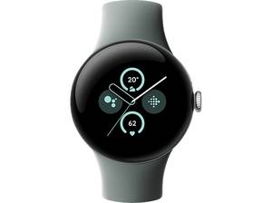  GOOGLE Pixel Watch 2 (WiFi) Smartwatch Aluminium Fluorelastomer mit Soft-Touch-Beschichtung , Kleines Armband für Handgelenke 130–175 mm Umfang Großes 165–210 Umfang, Champagne Gold/Hazel 
