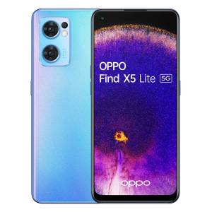 Oppo Find X5 Lite 5G Smartphone 16,3 cm (6.43 Zoll) 256 GB Android 64 MP Dreifach Kamera Dual Sim (Blau) (Blau) 