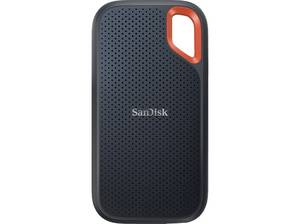  SANDISK Extreme Portable 1050 MB/s Festplatte, 2 TB SSD, extern, Grau/Orange externe SSD-Festplatte