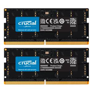 Crucial 128GB Kit (2x64GB) DDR5-5600 CL46 SO-DIMM Laptop Arbeitsspeicher 