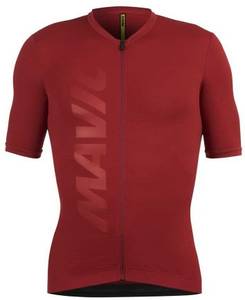 Mavic Aksium Trikot burgund Radtrikot kurzarm