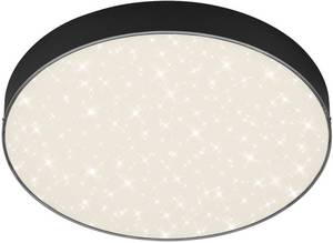 Briloner LED-Deckenleuchte Flame Star, Ø 28,7 cm, schwarz Deckenleuchte