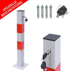 Mucola Absperrpfosten Parkpfosten klappbar Parkplatzsperre 65CM 