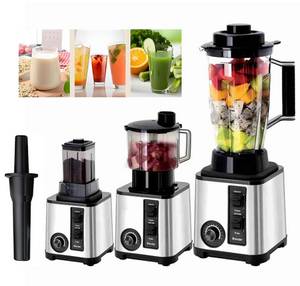 ibettertec Standmixer Standmixer 15 Stufen Smoothie Mixer Smoothie Maker, 1200,00 W, Ice Crusher,3L Saftbehälter,1L Gemüsezerkleinerer und 0,5L Mahlbecher 