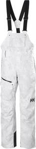 Helly Hansen W Powderqueen Bib Pant grey fog snow camo aop Skihose