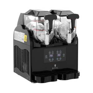 Royal Catering Slush Maker Slush-Maschine Slushy Maker Slush-Eismaschine Slush Ice Maschine 2 x 3, Kunststoff (ABS), Edelstahl, Kunstharz (POM), Kunststoff (Polycarbonat) 