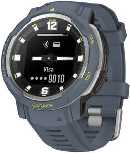 Garmin Instinct Crossover Standard Edition Granitblau Hybrid Smartwatch