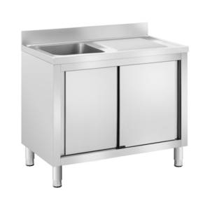 Royal Catering Waschbecken » Fregadero de acero inoxidable - 1 Becken -  - Acero inoxidable - 400 x 400 x 240 mm« 