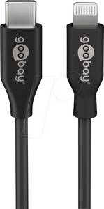 Goobay Lightning - USB-C Kabel, Schwarz 