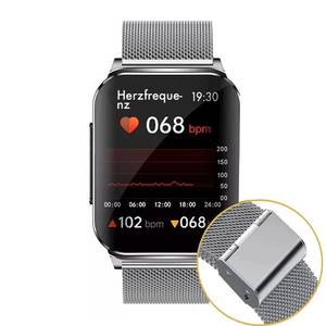 Knauermann Pro 2 Plus (2023) Smartwatch (1,83 Zoll), inkl. Schnell-Ladekabel 