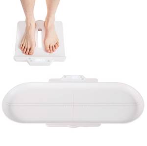 Costway Personenwaage, 1-tlg., Babywaage, digital, Tierwaage, mit abnehmbarem Tablett 