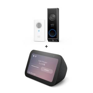 Amazon, eufy eufy Video Doorbell E340 mit Chime + Amazon Echo Show 5 Gen. 3 