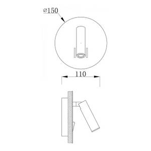 Deko-light LED-Wandlampe Brahe IV, weiß