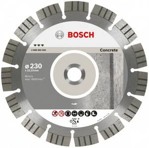 Bosch Diamanttrennscheibe: Beton/Granit 115 mm Diamanttrennscheibe