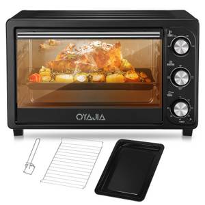 kehot Minibackofen Minibackofen 28 Liter inkl. Grillrost & Backblech 1500W Elektroofen, Pizzaofen 100-250°C Tischbackofen, Camping, Grillofen, XXL Zubehör 
