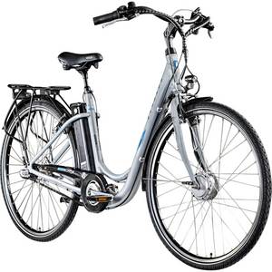 ZÜndapp Zündapp Green 2.7 28 Zoll E-Bike E Cityrad Damenrad Pedelec Elektrofahrrad Damen Fahrrad 700c... 48 cm, grau 