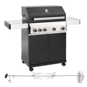 Taino Gasgrill » BLACK 4+1 Set mit Drehspieß«, Set 