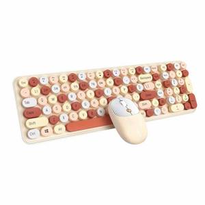 TAMEY Kabelloses Tastatur- und Maus-Kit, 2.4G Tastatur- und Maus-Set 