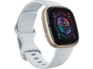  FITBIT Sense 2 Smartwatch Aluminium Elastomer, Blue Mist/Soft Gold 