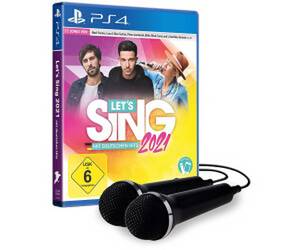PLAION Let's Sing 2021 mit deutschen Hits [+ 2 Mics] (PS4) (USK) Playstation 4 PS4 Musikspiel