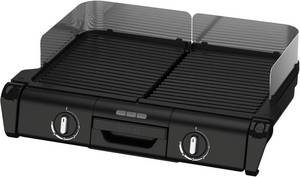 Tefal Tischgrill TG800N Family-Grill, 2400 W, Indoor- & Outdoor-Elektrogrill, 2 Grillplatten, antihaftbesch., 2400 W 