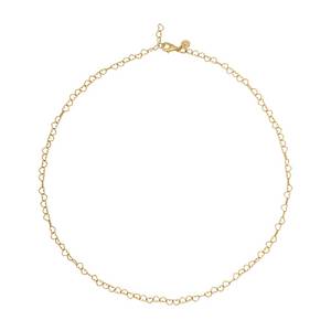 CaÏ Herzkette 925 Silber vergoldet Herzchenkette Choker, Collier 