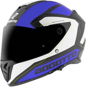 Bogotto Motowear Bogotto FF122 BGT Blau/Weiß Integralhelm