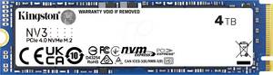 Kingston SNV3S/4000G -  NV3 NVMe™ SSD, 4 TB, M.2 PCIe 