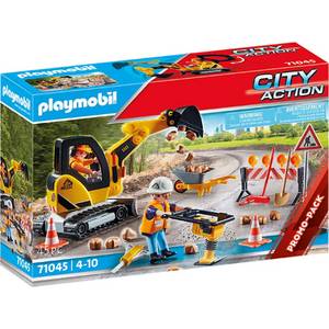 Playmobil 71045 City Action Straßenbau, Konstruktionsspielzeug 