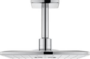 Grohe Kopfbrause Rainshower Smartactive 310 cube, mit 2 Strahlarten, moon white 