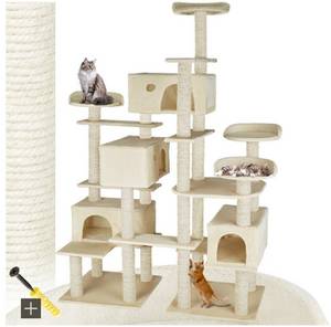 Tectake Entissar 214 cm beige (403919) Katzenkratzbaum