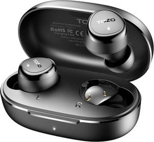 TOZO mit APP,30 Std, IPX6,2 ENC-Mikrofone klare Anrufe Noise Cancelling In-Ear-Kopfhörer (Lange Akkulaufzeit: Bis zu 8,5 Stunden Wiedergabezeit mit einer Aufladung und insgesamt 30 Stunden mit dem Ladecase, damit Sie den ganzen Tag Musik genießen können., 