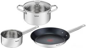 Tefal Cook Eat Topf- und Pfannenset 4-teilig (B922S4) Topfset