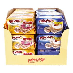 Sonstiges Filinchen Knäckebrot 75 g, verschiedene Sorten, 30er Pack 