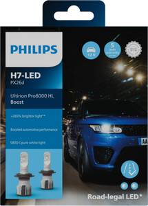 Philips Ultinon Pro6000 Boost H7-LED (11972U60BX2) Auto-Scheinwerferlampe