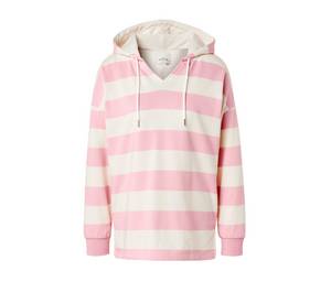 Tchibo - Gestreifter Hoodie - Damen - Gr. M - creme/gestreift 